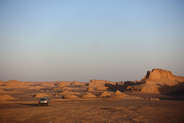 Lut-Wüste/Iran: Sonnenuntergang