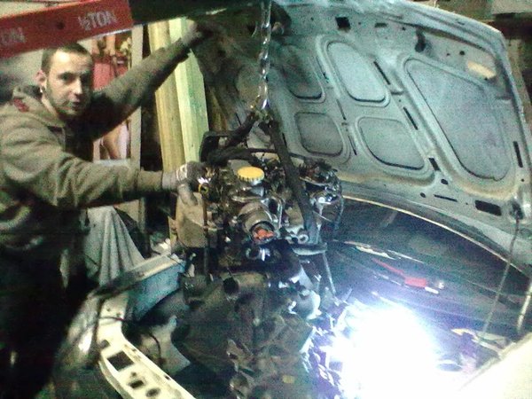 Motor raus