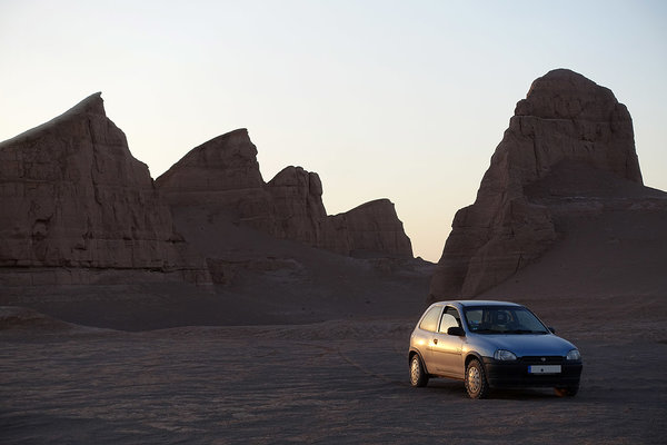 Lut-Wüste/Iran: Sonnenuntergang