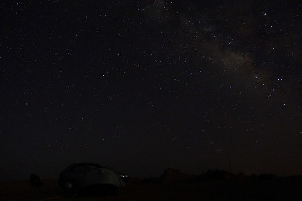 Lut-Wüste/Iran: Camping unter der Milchstraße