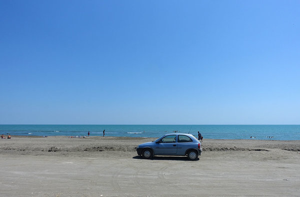 am Kaspischen Meer/Azerbaijan