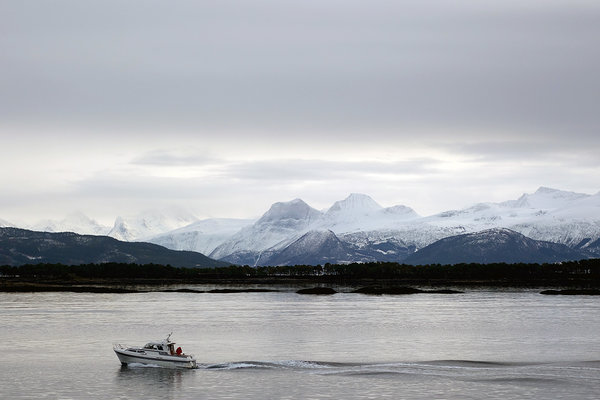 Auf der Fähre zwischen Molde und Vestnes